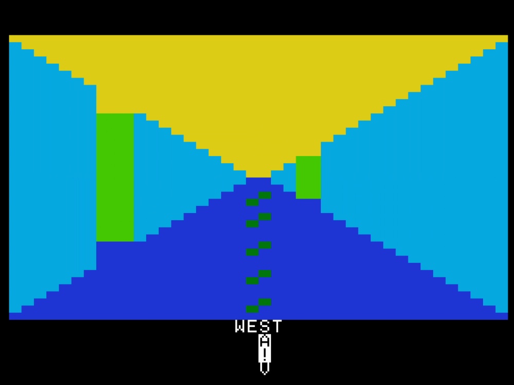 Screenshot of Maze Game for Apple II